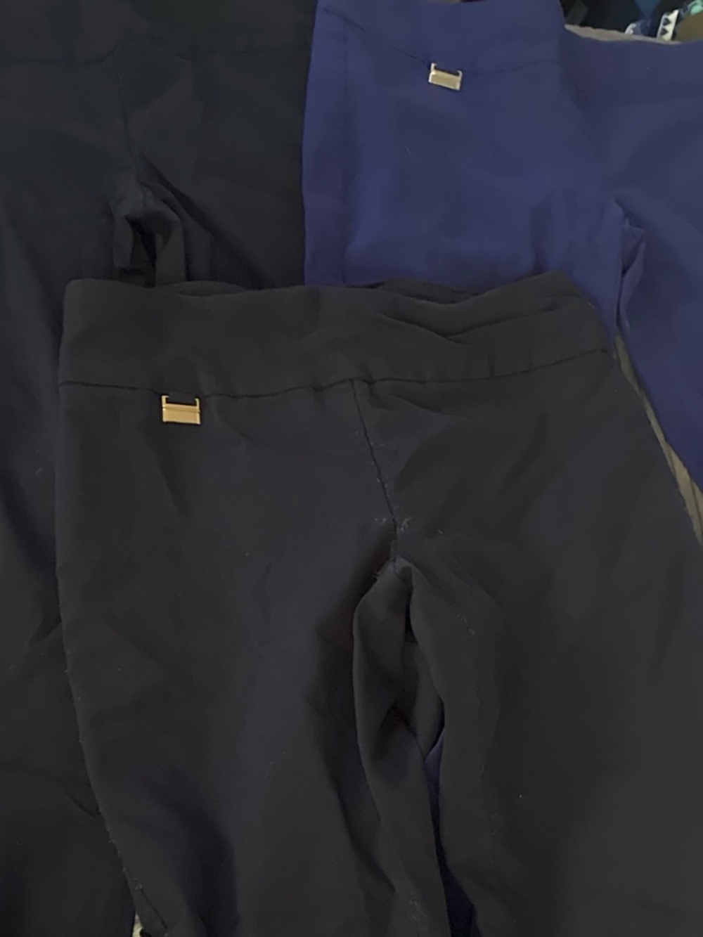 Bundle of 3 Womans business casual Pants - royal blue and Navy